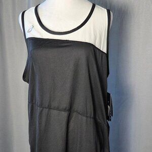 ASICS Black & White Colorblock Athletic Tank Top Sleeveless Women’s Size 2XL/TTG